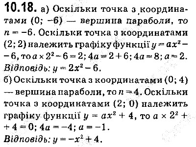 Вправа 10.18 алгебра 9 клас Мерзляк Полонський Якір 2017