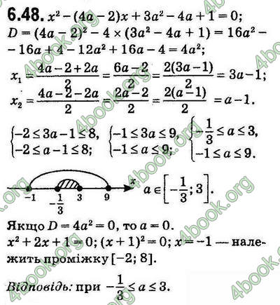 Вправа 6.48 алгебра 9 клас Мерзляк Полонський Якір 2017