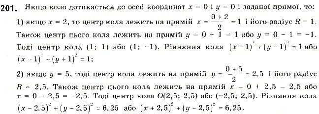 Вправа 201 геометрія 9 клас Будна Тарасенкова 2017