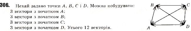 Вправа 306 геометрія 9 клас Будна Тарасенкова 2017