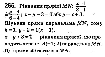 Вправа 265 геометрія 9 клас Істер 2017