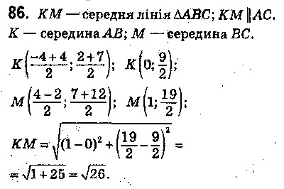 Вправа 86 геометрія 9 клас Істер 2017
