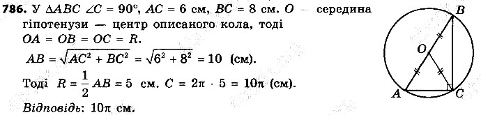 Вправа 786 геометрія 9 клас Істер 2017
