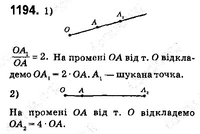 Вправа 1194 геометрія 9 клас Істер 2017