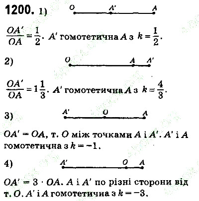 Вправа 1200 геометрія 9 клас Істер 2017