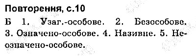 Сторінка 10 Повт. українська мова 9 клас Авраменко 2017