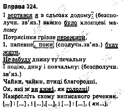 Вправа 324 українська мова 9 клас Глазова 2017