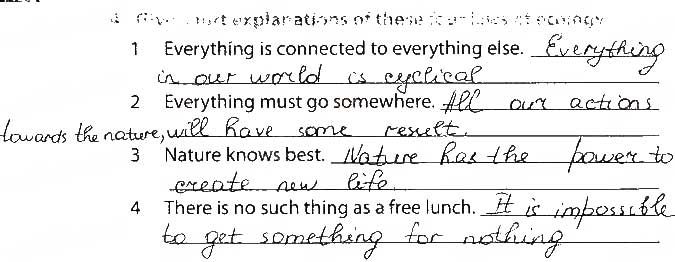 UNIT 3. WHAT’S YOUR KNOWLEDGE? Lesson 2. Nature and the Environment Завдання 3 англійська мова 9 клас робочий зошит Карпюк 2017