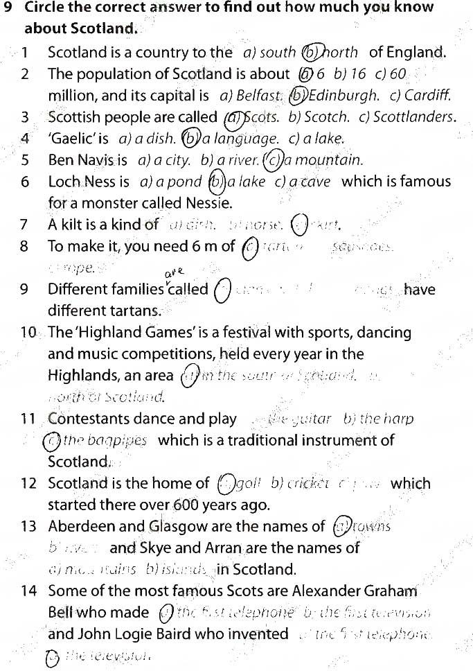 Unit 4. Why Not Take a Closer Look? Lesson 1. The UK Today Завдання 8 англійська мова 9 клас робочий зошит Карпюк 2017