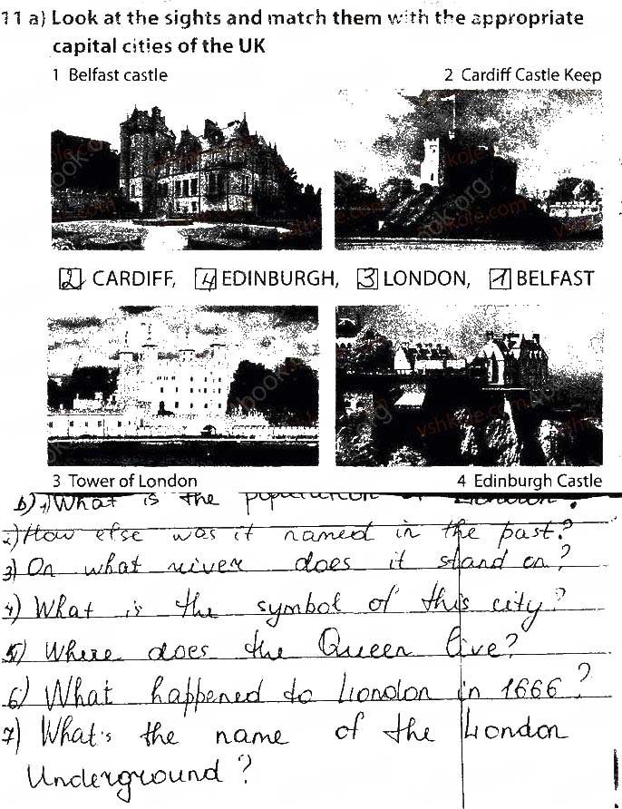Unit 4. Why Not Take a Closer Look? Lesson 2. Cities of the UK Завдання 10 англійська мова 9 клас робочий зошит Карпюк 2017
