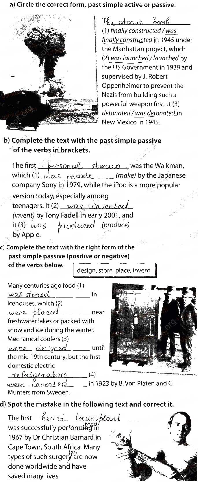 UNIT 3. WHAT’S YOUR KNOWLEDGE? Lesson 1. Inventions and Discoveries Завдання 12 англійська мова 9 клас робочий зошит Карпюк 2017