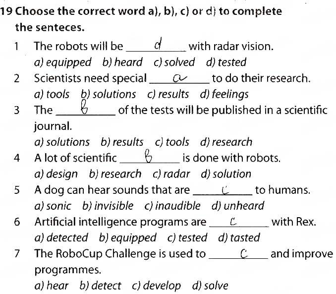 UNIT 3. WHAT’S YOUR KNOWLEDGE? Lesson 1. Inventions and Discoveries Завдання 18 англійська мова 9 клас робочий зошит Карпюк 2017