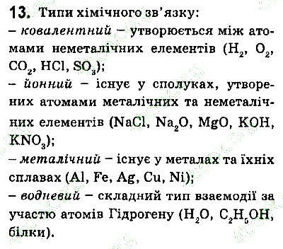 Вправа 13 хімія 9 клас Григорович 2017