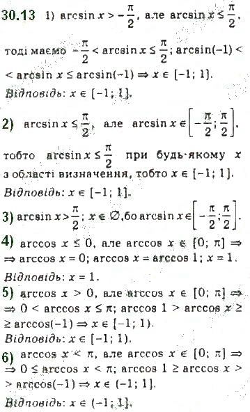Вправа 30.13 алгебра 10 клас Мерзляк Полонський Номіровський 2018
