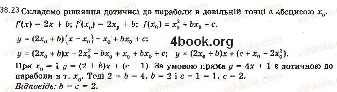 Вправа 38.23 алгебра 10 клас Мерзляк Полонський Номіровський 2018