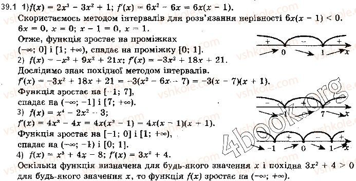 Вправа 39.1 алгебра 10 клас Мерзляк Полонський Номіровський 2018