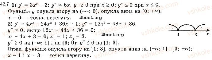 Вправа 42.7 алгебра 10 клас Мерзляк Полонський Номіровський 2018