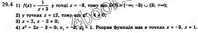 Вправа 29.4 алгебра 10 клас Нелін 2018