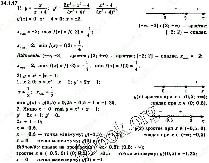 Вправа 34.1.17 (1-2) алгебра 10 клас Нелін 2018