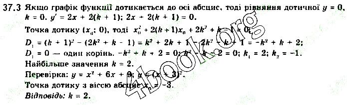 Вправа 37.3 алгебра 10 клас Нелін 2018