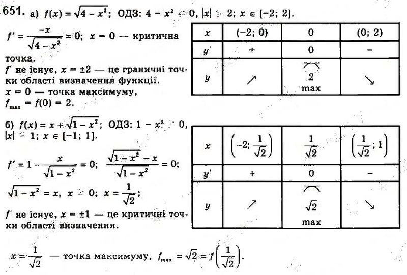 Вправа 651 математика 10 клас Бевз 2018