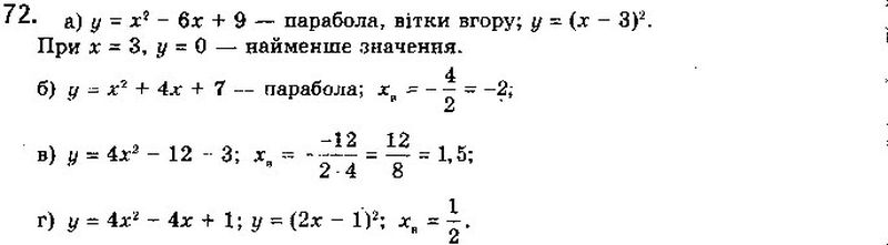Вправа 72 математика 10 клас Бевз 2018