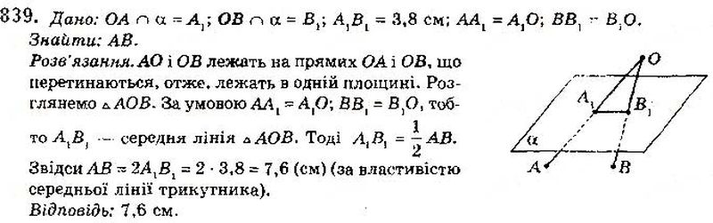 Вправа 839 математика 10 клас Бевз 2018