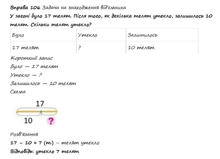 Вправа 106 математика 2 клас Листопад НУШ 2019