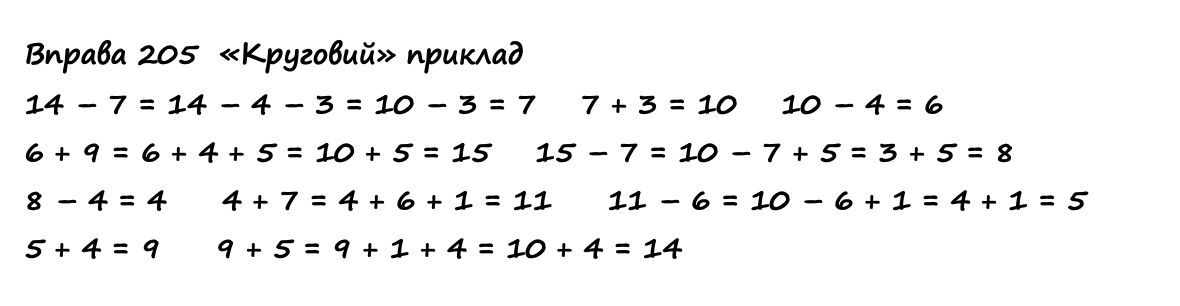 Вправа 205 математика 2 клас Листопад НУШ 2019