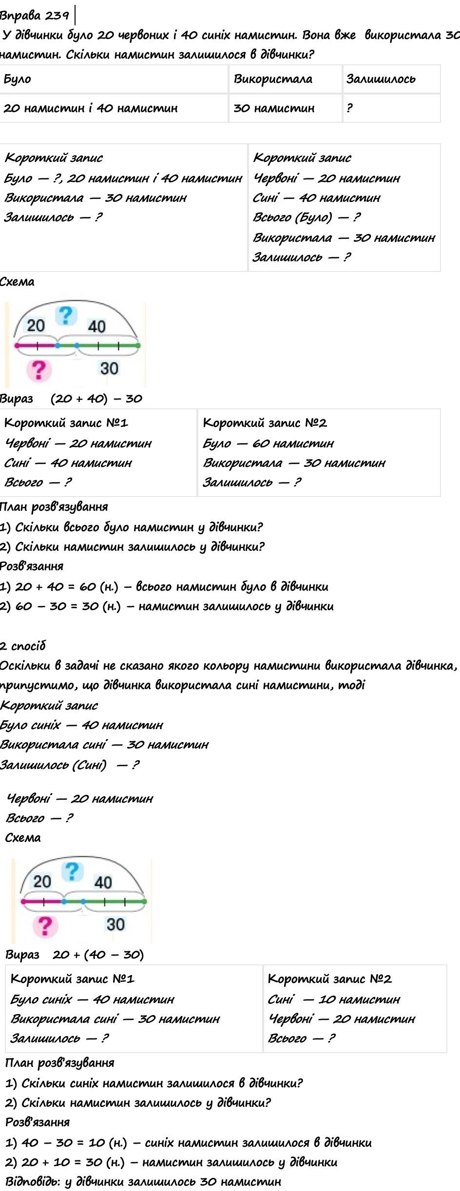 Вправа 238 математика 2 клас Листопад НУШ 2019
