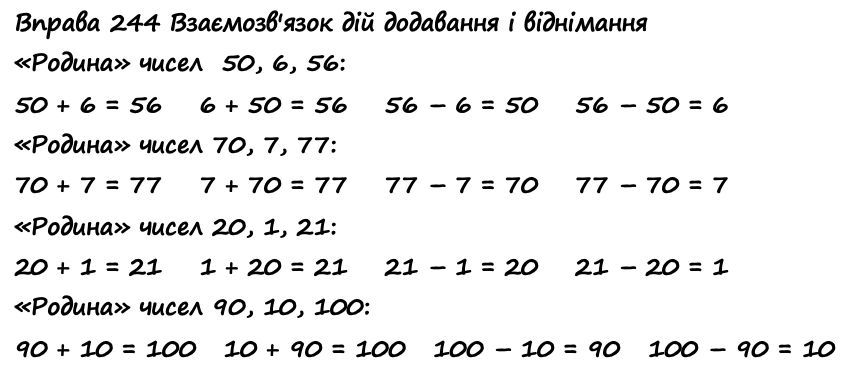Вправа 243 математика 2 клас Листопад НУШ 2019