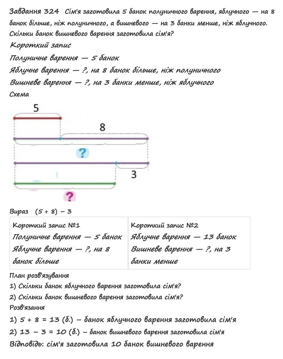Вправа 324 математика 2 клас Листопад НУШ 2019
