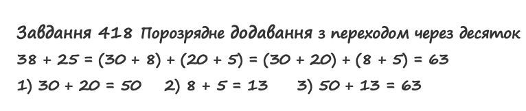 Вправа 418 математика 2 клас Листопад НУШ 2019
