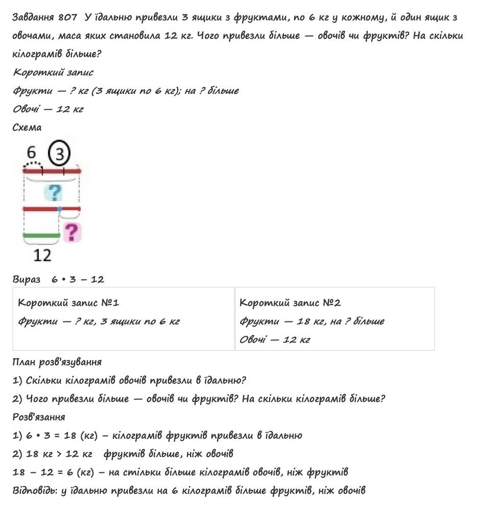 Вправа 807 математика 2 клас Листопад НУШ 2019 - Екстра ГДЗ