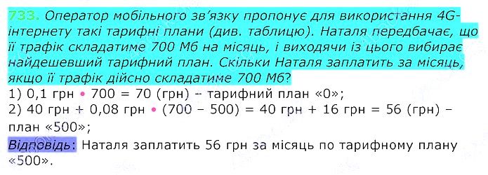 Вправа 733 алгебра 8 клас Істер 2021