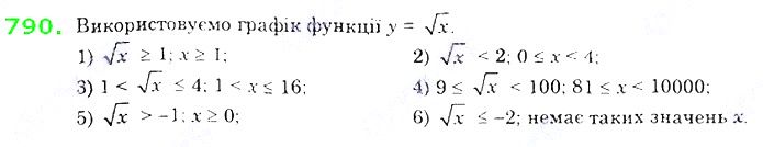 Вправа 790 алгебра 8 клас Істер 2021