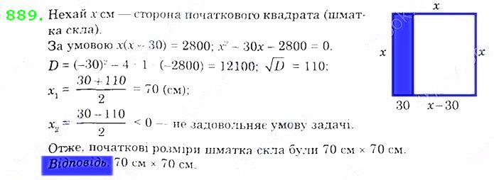 Вправа 889 алгебра 8 клас Істер 2021