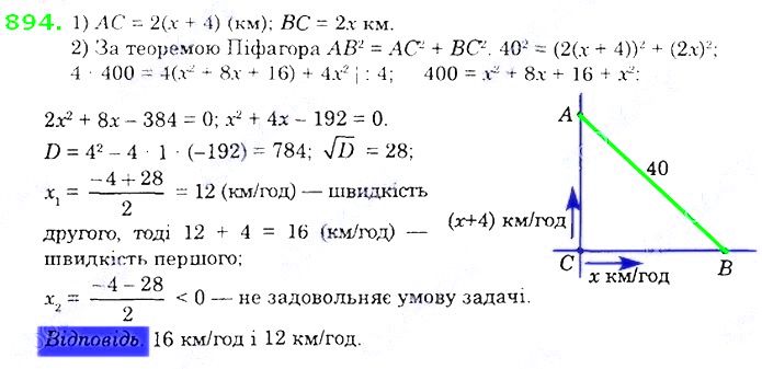 Вправа 894 алгебра 8 клас Істер 2021
