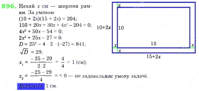 Вправа 896 алгебра 8 клас Істер 2021
