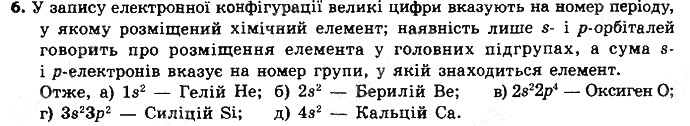 Вправа 6 § 13. Розподіл електронів в електронній оболонці атомів хімія 8 клас Григорович 2016
