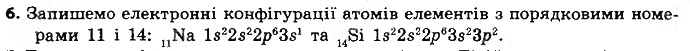 Вправа 6 § 14. Будова електронних оболонок атомів хімія 8 клас Григорович 2016