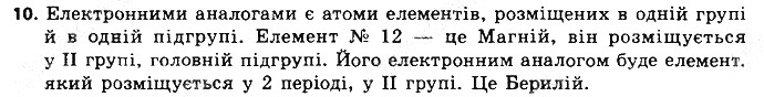 Вправа 10 § 14. Будова електронних оболонок атомів хімія 8 клас Григорович 2016