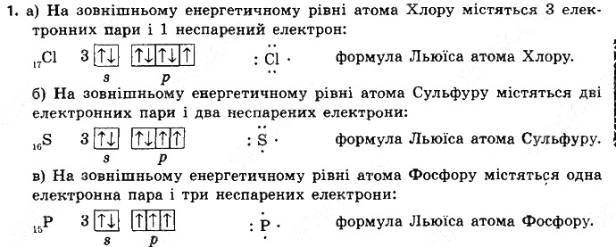 Вправа 1 § 18. Ковалентний зв’язок хімія 8 клас Григорович 2016