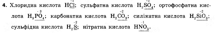 Вправа 4 § 28. Класи неорганічних сполук хімія 8 клас Григорович 2016