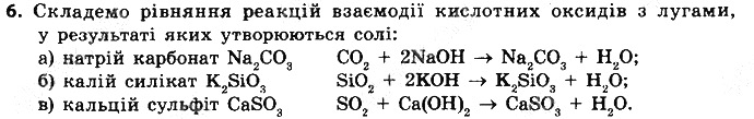 Вправа 6 § 33. Хімічні властивості лугів хімія 8 клас Григорович 2016
