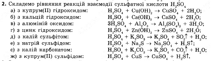 Вправа 2 § 35. Хімічні властивості кислот хімія 8 клас Григорович 2016
