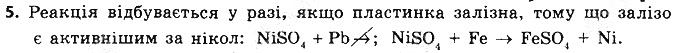 Вправа 5 § 36. Ряд активності металів. хімія 8 клас Григорович 2016
