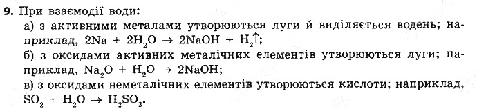 Вправа 9 § 36. Ряд активності металів. хімія 8 клас Григорович 2016