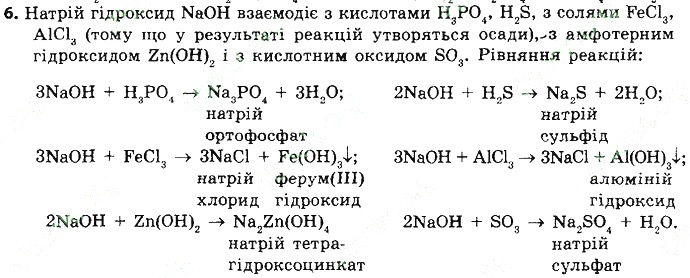 Вправа 6 § 39. Амфотерні оксиди й гідроксиди хімія 8 клас Григорович 2016